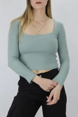Kare Yaka Bluz Mint - 121.345 thumbnail 3