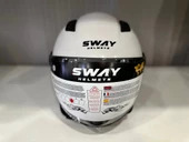 KASK SWAY SW 765 Gloss White ÇENESİZ thumbnail 1