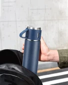 Kamp Termosu - Termos Seti  - 500 ML - 3 Adet Bardak thumbnail 4