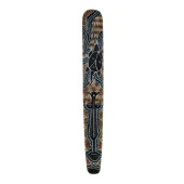 Ahşap Aborjin Mask 100 cm Renkli Duvar Dekoru Maske thumbnail 1