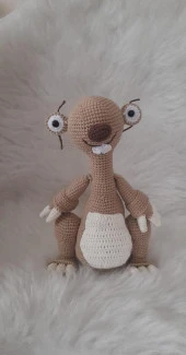 Buz Devri Sid Amigurumi Organik Oyuncak thumbnail 2