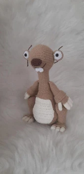 Buz Devri Sid Amigurumi Organik Oyuncak thumbnail 3