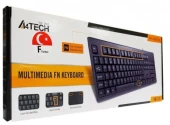 A4-TECH KM-720/USB/F Siyah Multimedia TR Kablolu Klavye thumbnail 2