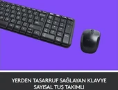 logitech MK220 Kablosuz Türkçe Klavye Mouse Seti Siyah thumbnail 3
