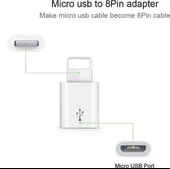 HD4444 Micro Usb iOS Uyumlu iPhone Lightning Çevirici Micro İphone Dönüştürücü Adaptör thumbnail 2