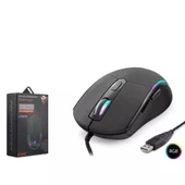 HADRON G340 Gaming Mouse 6400 DPI RGB - Siyah thumbnail 1