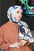 Soyut Desen Bej Soft Pamuk Şal thumbnail 1