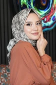 Floral Desen Bej Soft Pamuk Eşarp thumbnail 3