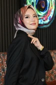 Abstrakt Desen Pembe Soft Pamuk Eşarp thumbnail 5