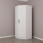 Minar Kale 210Cm 1K Köşe Dolap Beyaz thumbnail 3