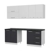 Minar 220 Cm Mutfak Dolabı Beyaz Antrasit 220-A10 thumbnail 6