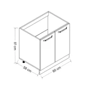Minar 80 Cm Mutfak Dlb Byz 80-B1-Alt thumbnail 8