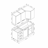 Minar 155Cm Köşe Mtfk Dlp Byz K155-B2 thumbnail 8