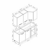 Minar 165Cm Köşe Mtfk Dlp Byz K165-B1 thumbnail 8