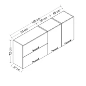 Minar 185 Cm Mutfak Dlb Byz 185-B2-Üst thumbnail 8