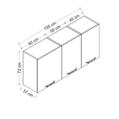 Minar 155 Cm Mutfak Dlb Byz 155-B1-Üst thumbnail 8