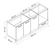 Minar 200 Cm Mutfak Dlb Byz 200-B6-Alt thumbnail 8