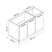 Minar 135 Cm Mutfak Dlb Byz 135-B1-Alt thumbnail 8