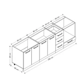 Minar 260 Cm Mutfak Dlb Byz Dore 260-D3-Alt thumbnail 8