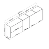 Minar 240 Cm Mutfak Dlb Byz 240-B2-Üst thumbnail 8