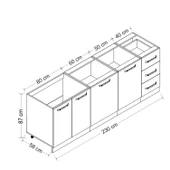 Minar 230 Cm Mutfak Dlb Byz 230-B1-Alt thumbnail 8