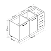 Minar 145 Cm Mutfak Dlb Byz 145-B1-Alt thumbnail 8