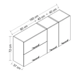 Minar 160 Cm Mutfak Dlb Byz 160-B2-Üst thumbnail 8