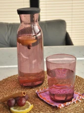 Sipahi Kapaklı Karaf Seti Mor 1250 Ml thumbnail 2