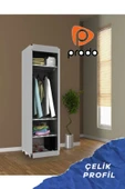 Slim Fit Varyant Çelik Profilli Bez Dolap thumbnail 1