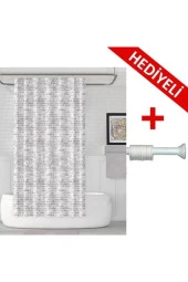 Prado The Wall Banyo Perdesi + Askı Hediyeli 180X200 thumbnail 1