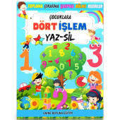 Çocuklara Dört İşlem YAZ-SİL Kitabı thumbnail 1