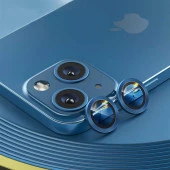 Apple iPhone 14 Mercek Lens Kamera Koruyucu MAVİ thumbnail 1