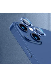 Apple iPhone 14 Mercek Lens Kamera Koruyucu MAVİ thumbnail 2