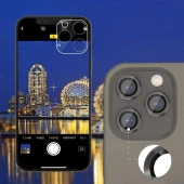 Apple iPhone 12 Mercek Lens Kamera Koruyucu SİLVER thumbnail 4