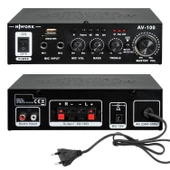 NWORK AV-100 Anfi 100 Watt 12V 220V Bluetooth Usb Sd thumbnail 2