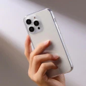 iPhone 15 Pro Kılıf Şeffaf Kamera Korumalı Soket  3D thumbnail 3