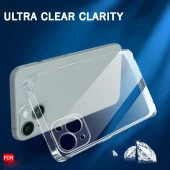 iPhone 15 Kılıf Şeffaf Kamera Korumalı Soket 3D thumbnail 2