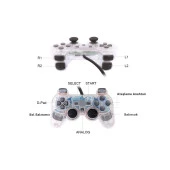 Cosmostech PS2 Controller Oyun Kolu , Titreşimli Gamepad Joystick thumbnail 8