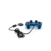 Cosmostech PS2 Controller Oyun Kolu , Titreşimli Gamepad Joystick Mavi thumbnail 2