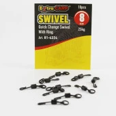 Extra Carp Quick Change Swivels With Ring no:8 thumbnail 1
