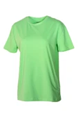 Kadın Bisiklet Yaka Basic Yeşil T-Shirt thumbnail 1