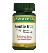 Natures Bounty Gentle Iron 17mg 60 Kapsül thumbnail 1