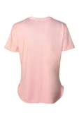 Kadın V Yaka Basic Pembe T-Shirt thumbnail 3