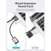 Vention 2.1 USB Ses Kartı Siyah thumbnail 5