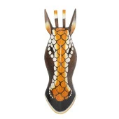 Ahşap Zürafa Mask 50 cm Duvar Dekoru thumbnail 3
