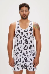 BAD BEAR Bling Off-White Men's Tank Top thumbnail 1