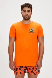 BAD BEAR Bite Orange Men's T-Shirt thumbnail 1