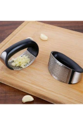 Paslanmaz Çelik Garlic Press Sarımsak Ezici thumbnail 4