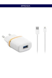 1000MA iPhone Lightning Kablo ve Ev Şarj Adaptör thumbnail 2