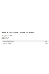 Pr 200 200 Mm Zımpara Taş Motoru thumbnail 2